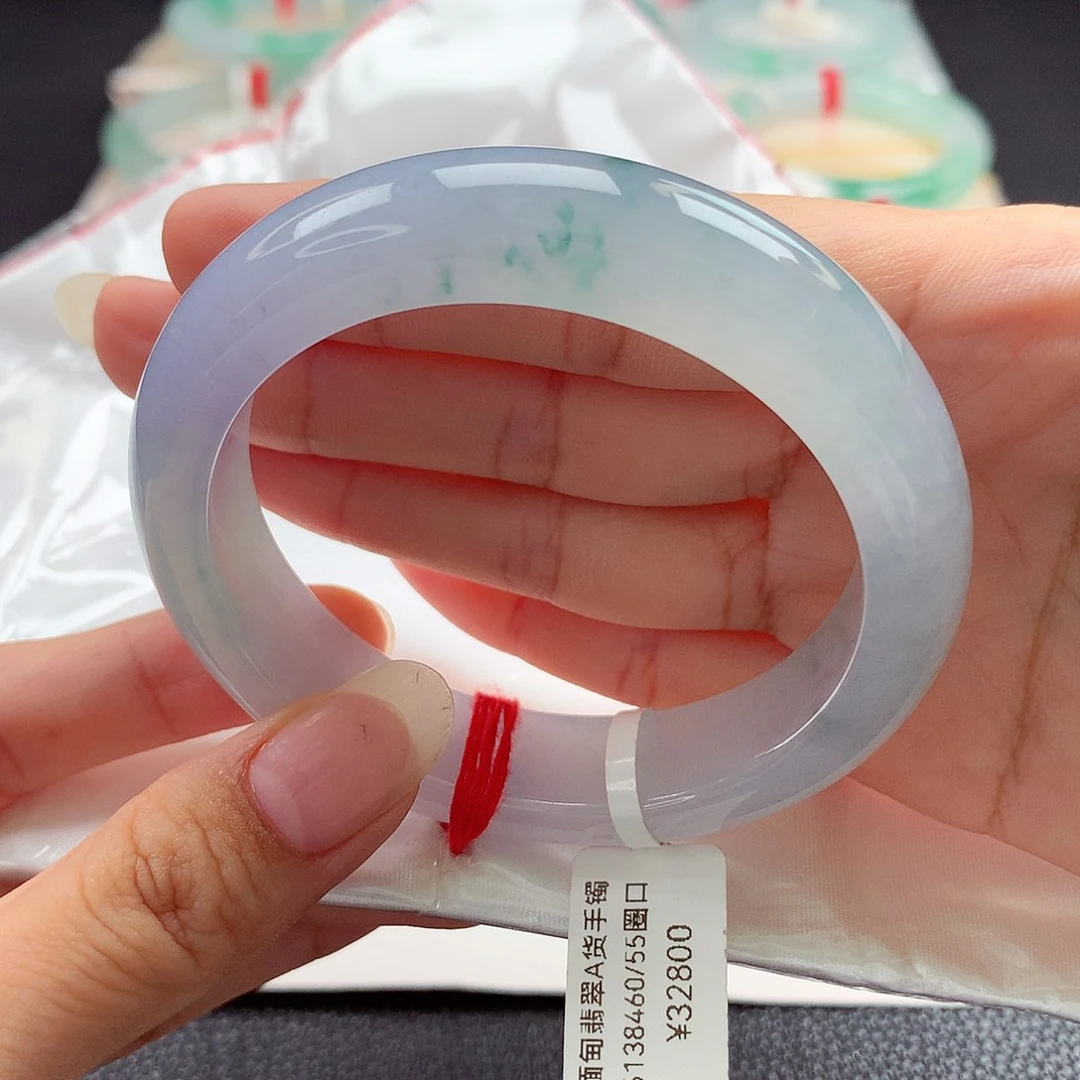 未镶嵌手镯翡翠55.5圈口