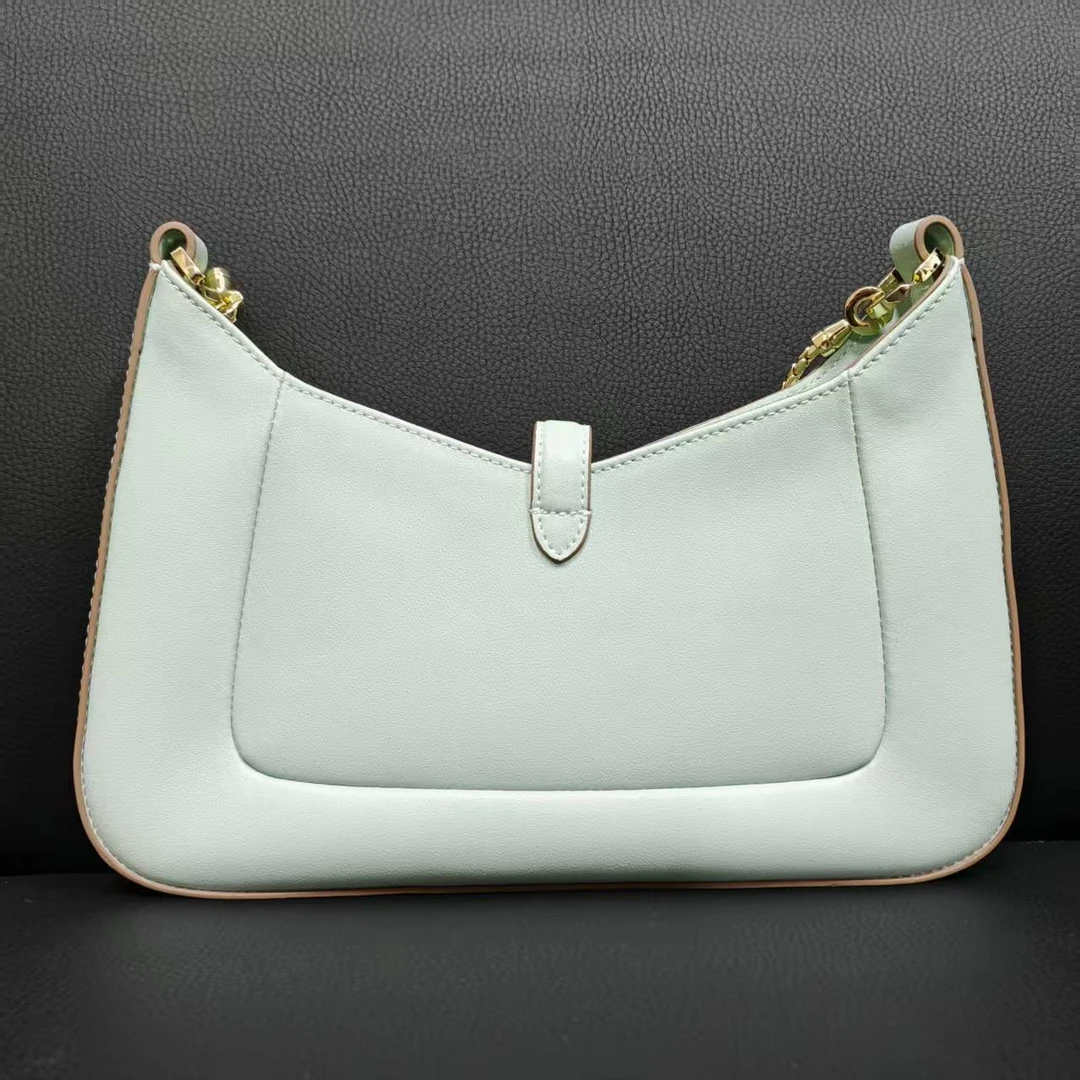 时尚潮流打造真皮女士包潮流时尚舌腋下包  10632薄荷绿