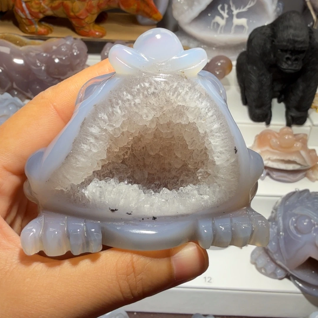 彩****玛瑙/玉髓未镶嵌挂件