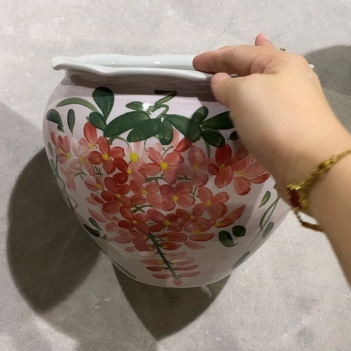 张***哥摆件15zp景德镇陶瓷花盆