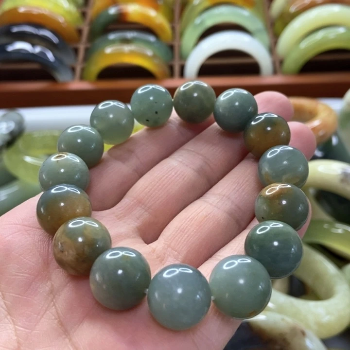 未镶嵌蛇纹石玉手镯