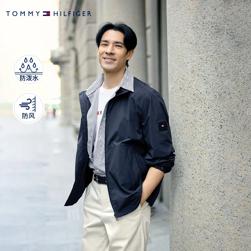 【轻通勤】Tommy25秋冬男装防风防泼水休闲运动立领夹克外套39198