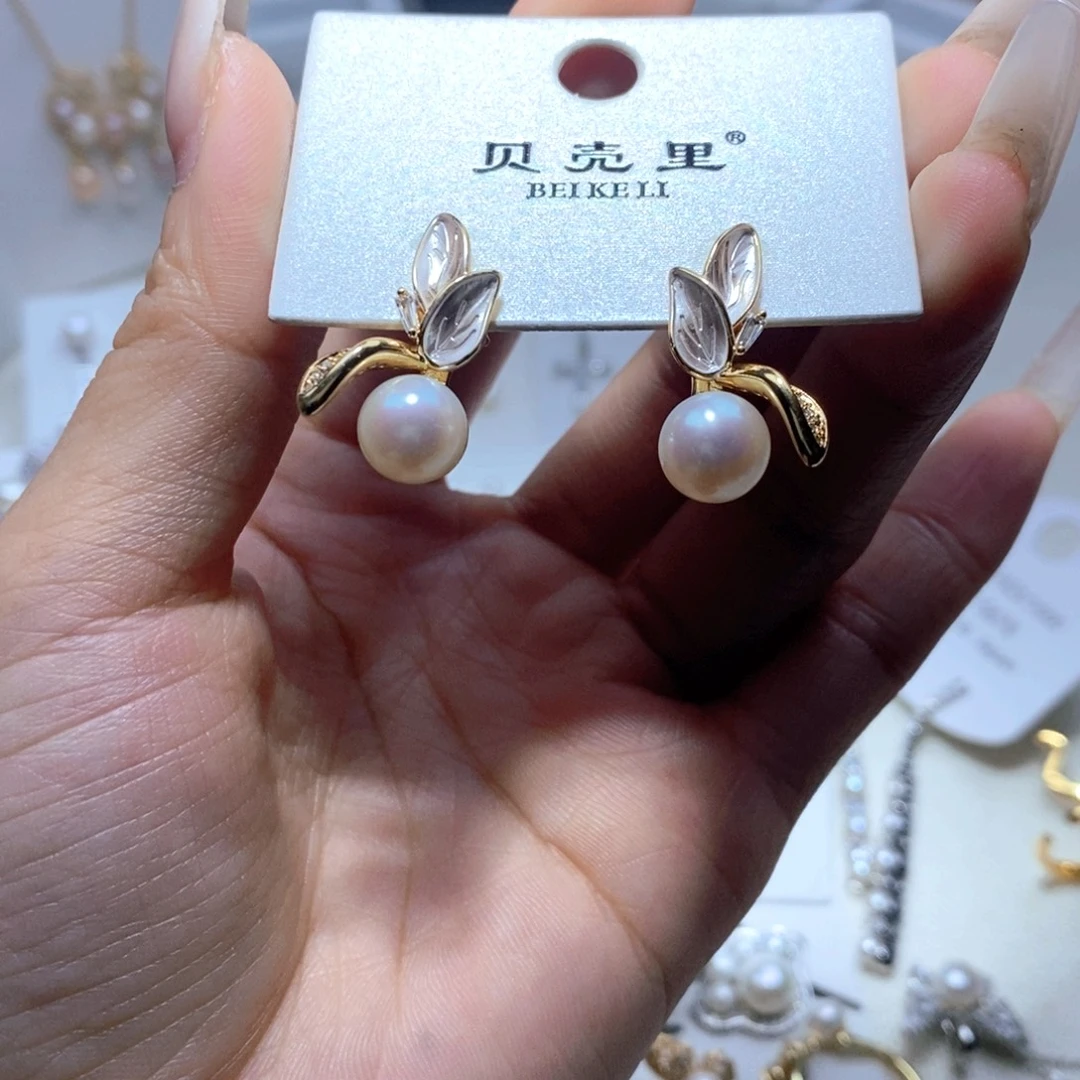 淡水珍珠未镶嵌耳饰