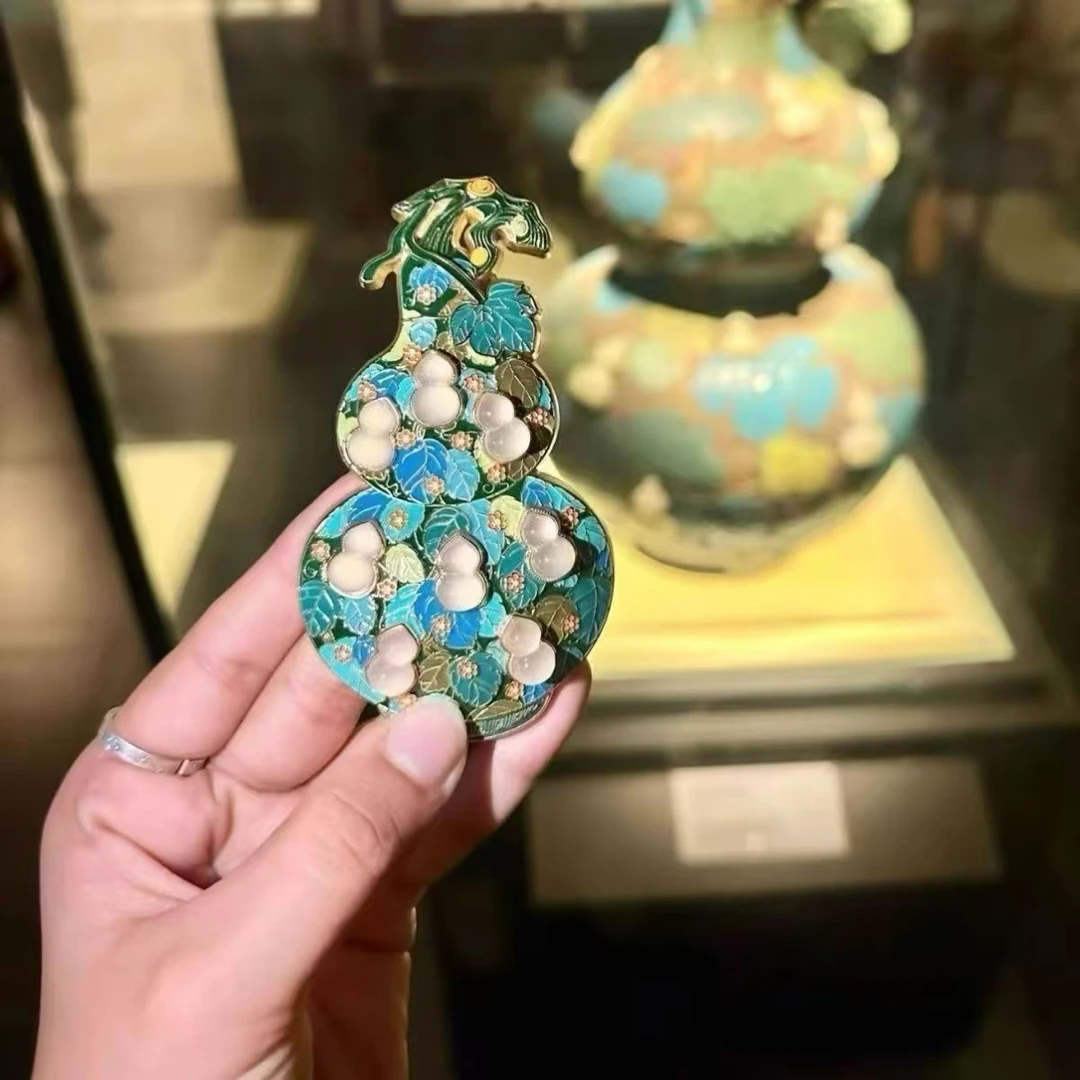 河南博物院冰箱贴文创琳琅满目玉葫芦冰箱贴立体金属磁吸旅游纪念