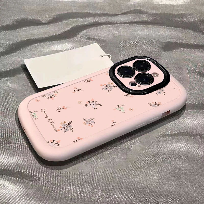 ins碎花适用iphone16promax苹果15/14PLUS手机壳泡芙13p/12/11