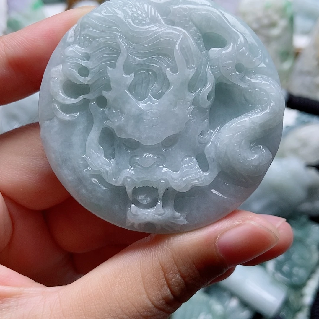 翡翠未镶嵌吊坠(不含链)1