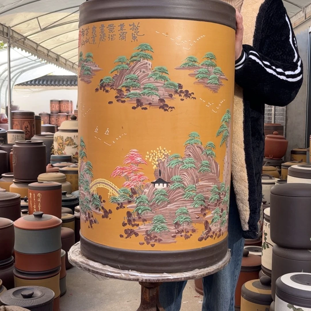 紫砂茶叶罐80 饼茶叶罐