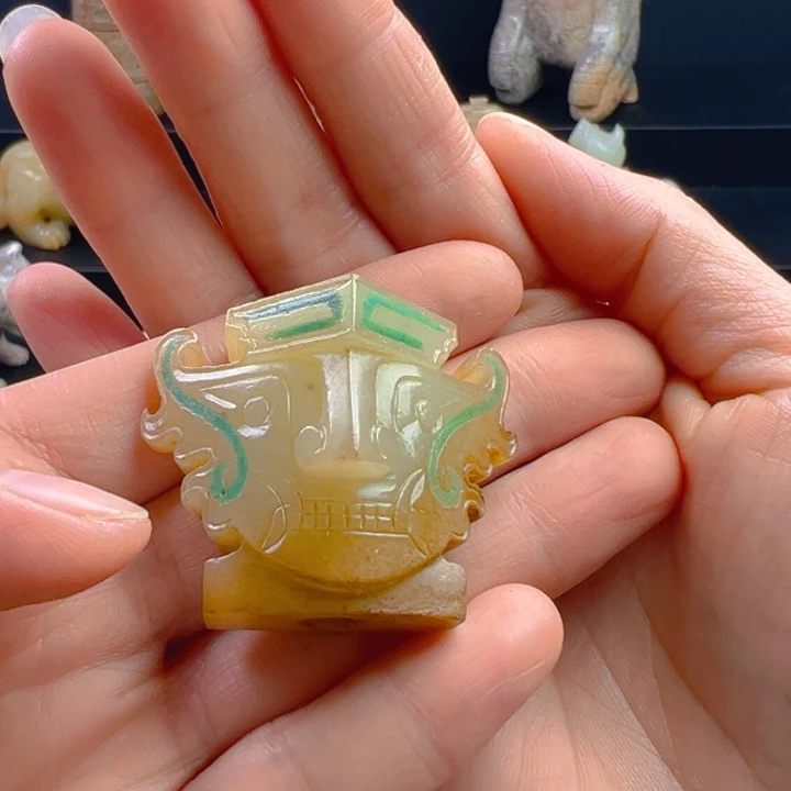 欢***福和田玉（糖玉）未镶嵌挂件