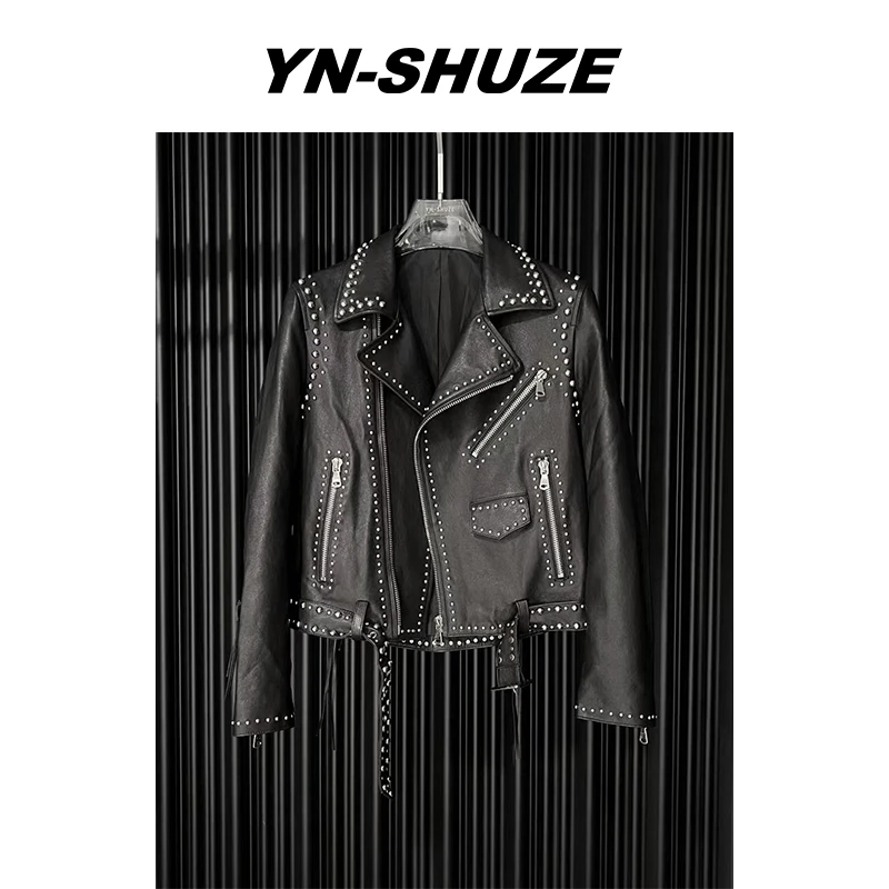 YN-SHUZE欧式铆钉机车外套YNC-22187