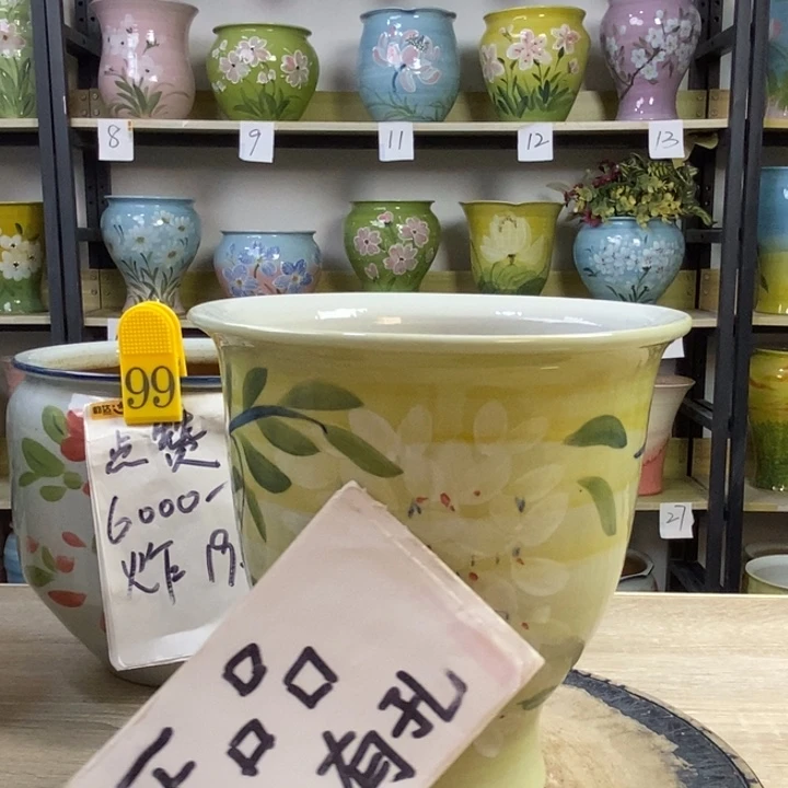景德镇高温陶瓷花盆