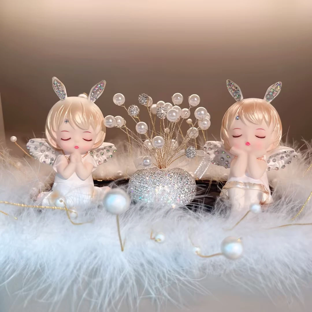 【安妮宝贝】水晶香薰摆件可爱天使汽车中控台装饰氛围感摆件