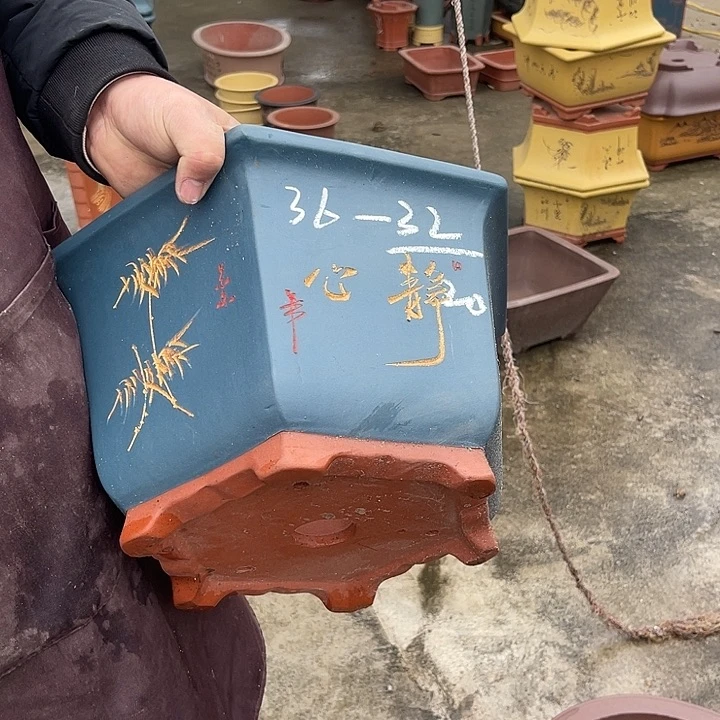 紫砂花盆紫砂等传统