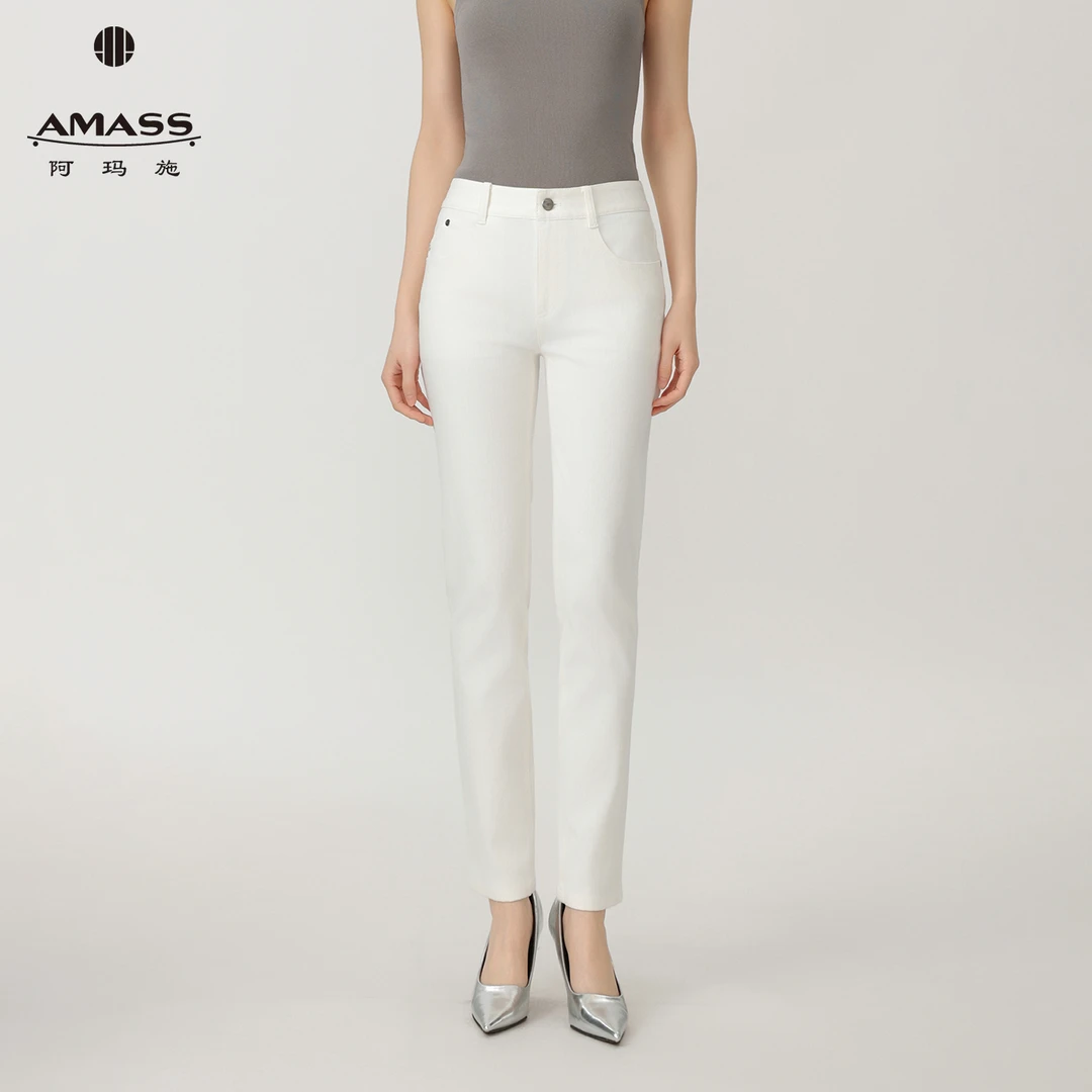 AMASS/阿玛施秋季新款轻职风高级感时尚通勤修身铅笔裤女 5100525