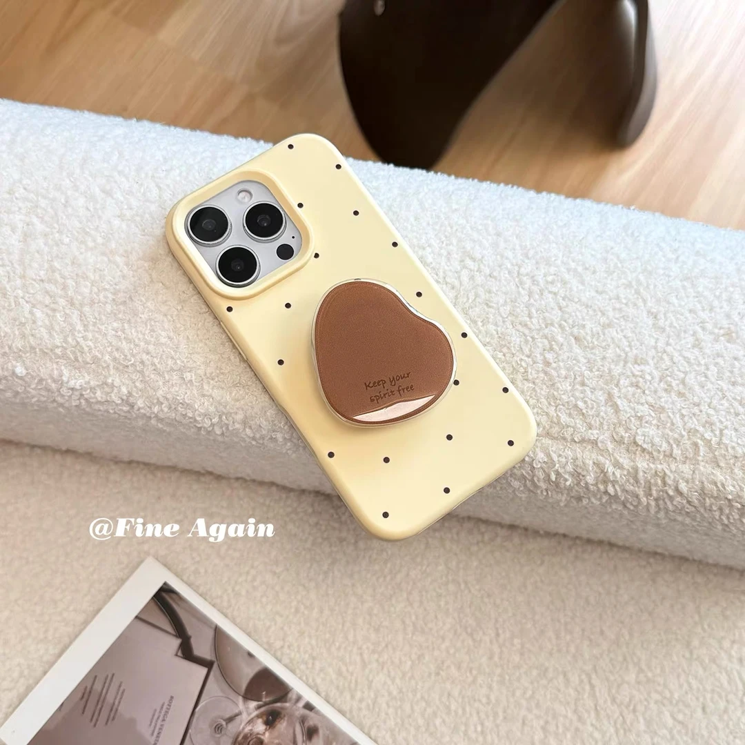 【包相机按键】ins韩风几何支架适用苹果171615手机壳iPhone16pro软