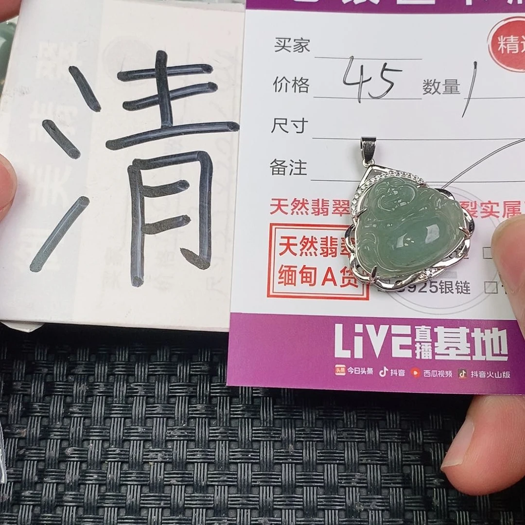 翡翠银S925镶嵌颈饰