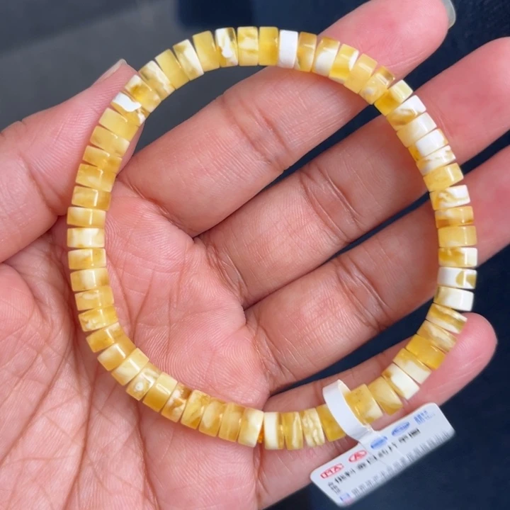 琥珀未镶嵌珠宝奇石M219号6+金瓷白妖花