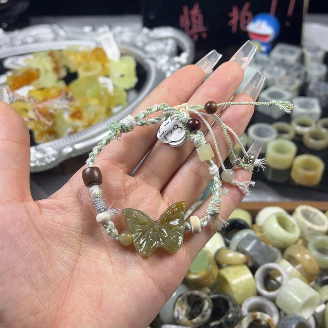 蛇纹石玉未镶嵌戒指