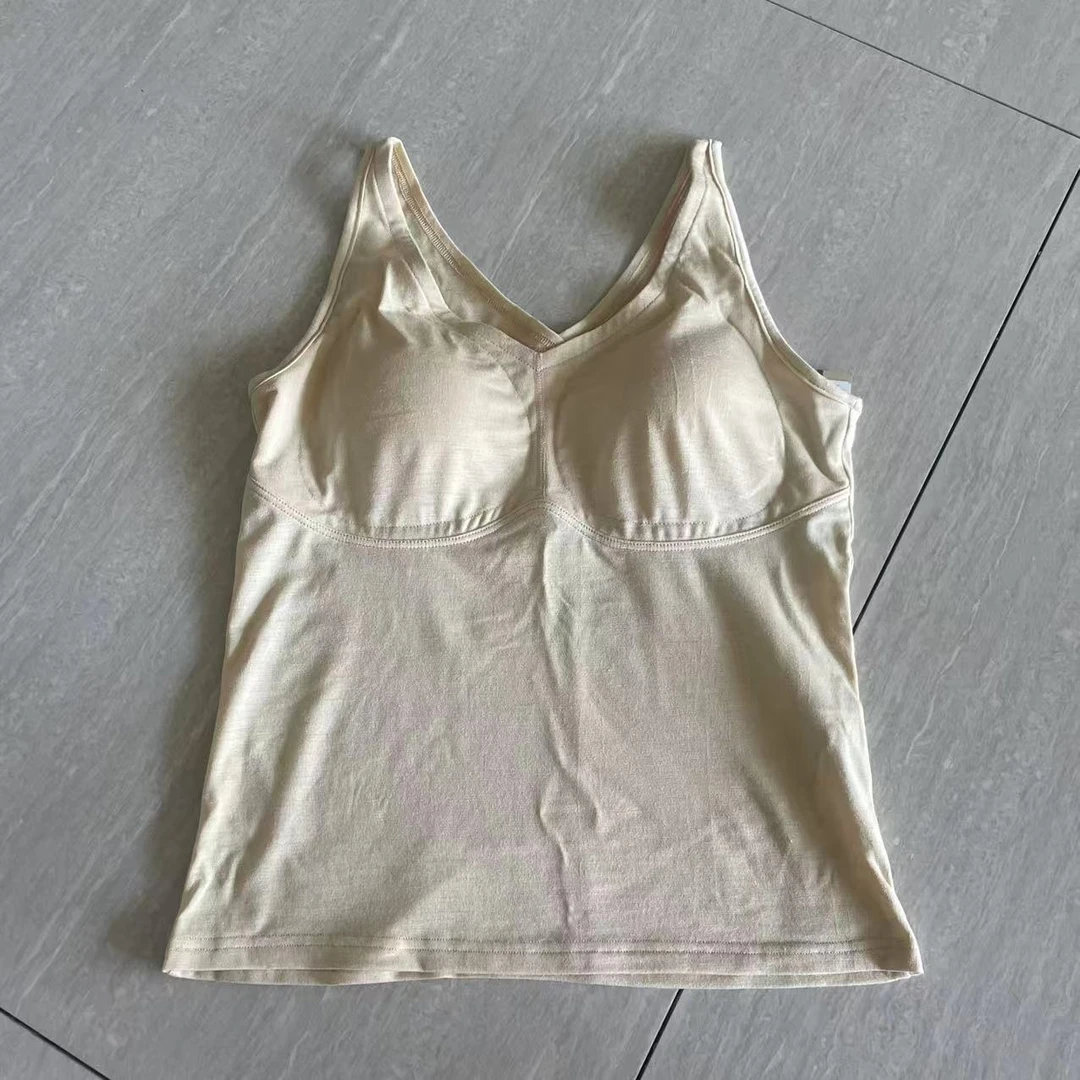 櫟丝御锦柞蚕丝【B品微瑕】女士暖背无钢圈文胸背心