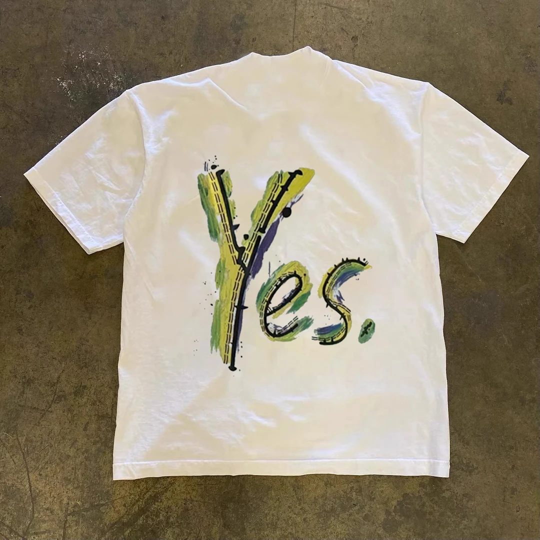 新款重磅230g纯棉复古印花夏季美式短袖宽松T恤字母男士百搭上衣