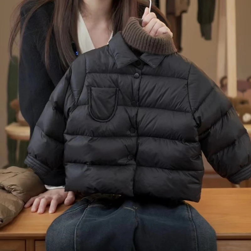 儿童羽绒服宝宝轻薄婴儿外穿衣服男女童秋冬季内胆特厚中小童冬装