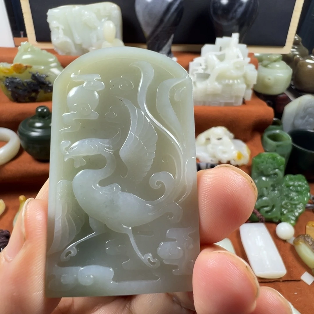 和田玉（青玉）未镶嵌颈饰春*