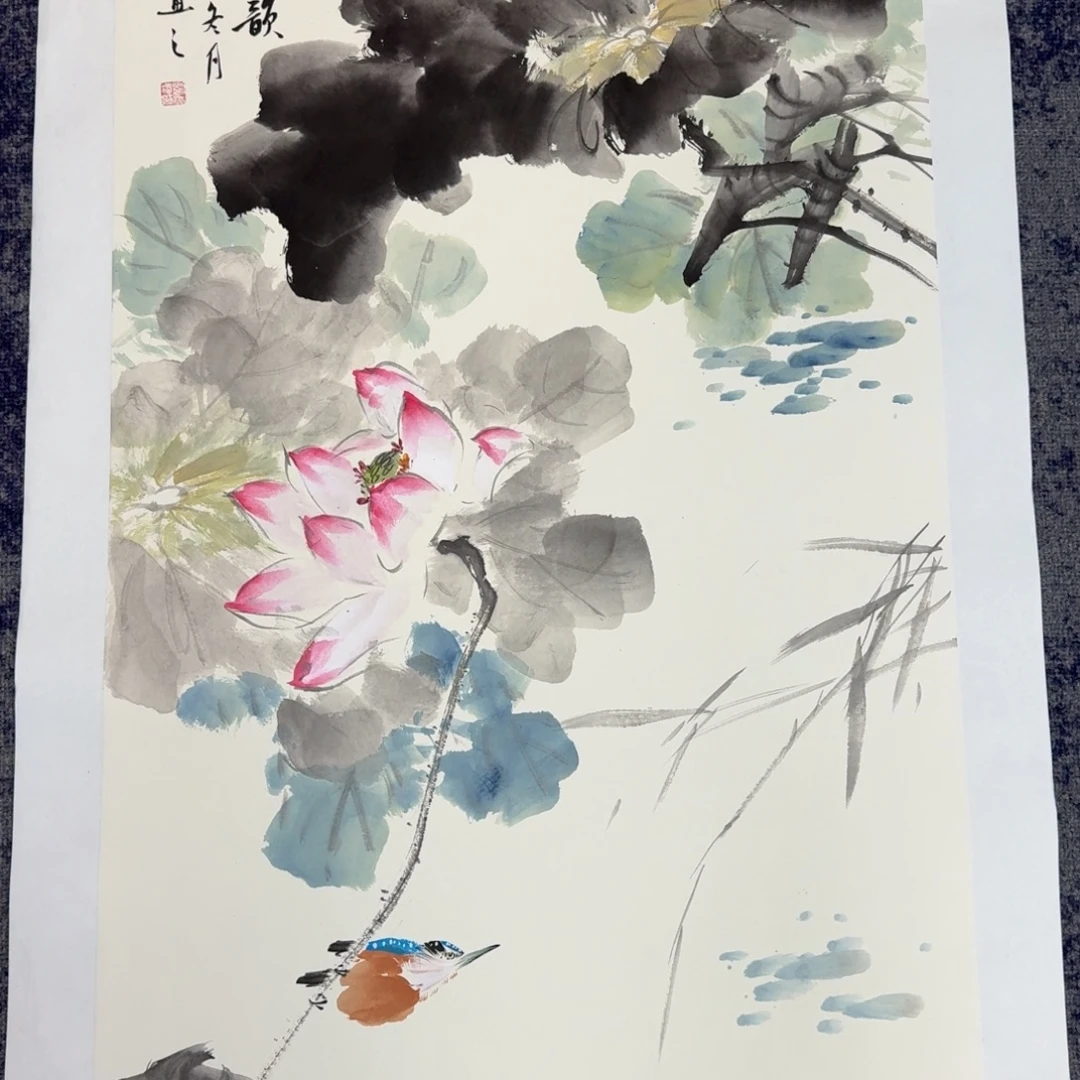 国画纯手绘山水花鸟