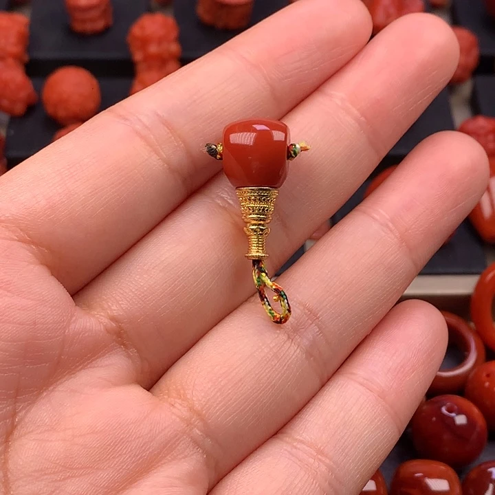 南红玛瑙未镶嵌分体三通9.5MM