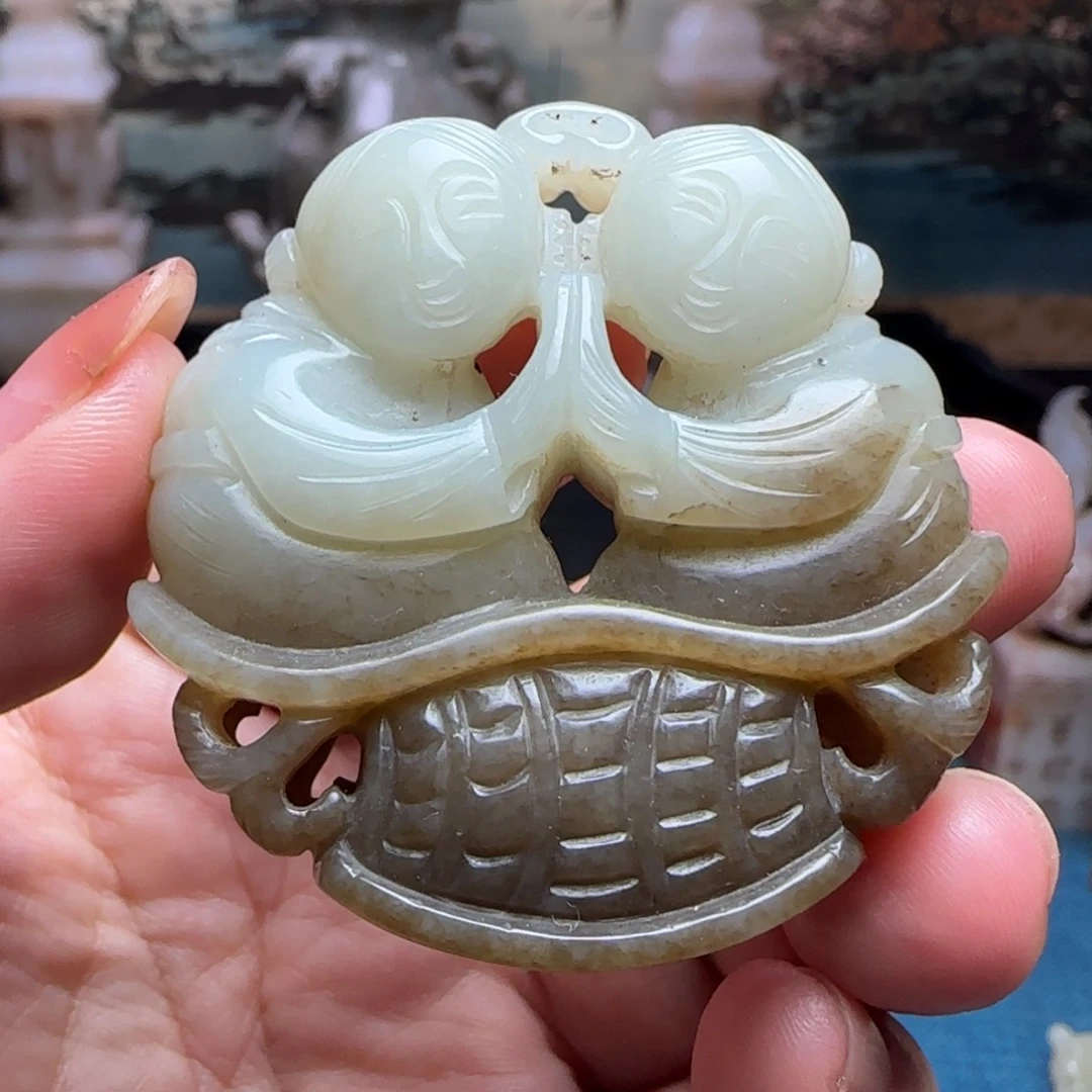 和田玉未镶嵌挂件