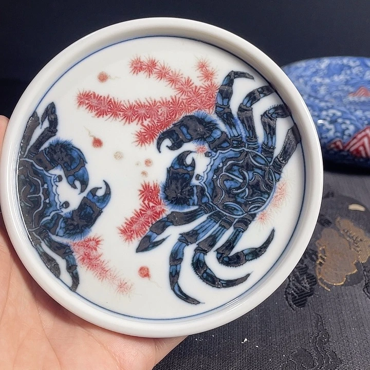 春***里青花釉里红主人杯