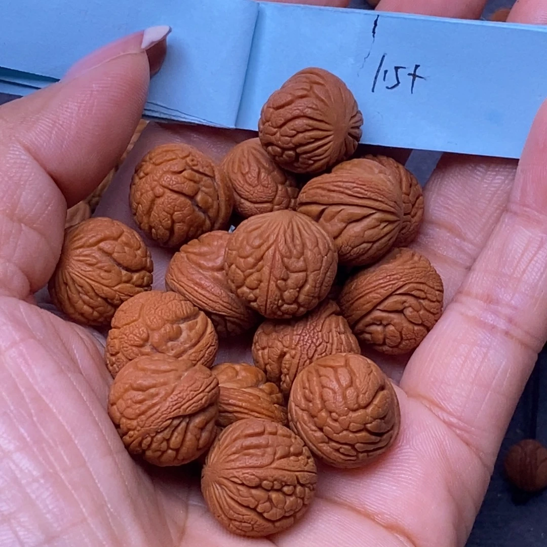 秦岭龙纹桃核16颗