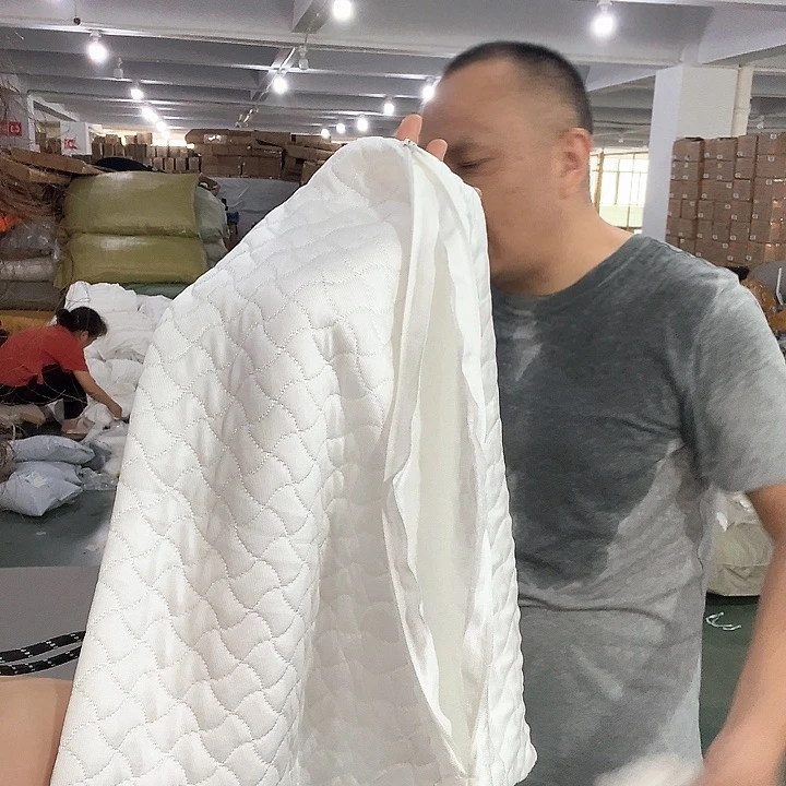二层牛皮白色凉感枕套发2对