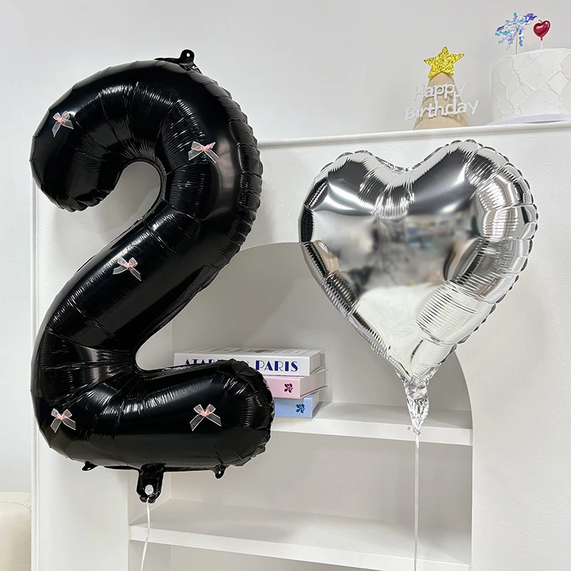 ins生日气球布置女朋友生日周年纪念日数字气球派对布置拍照道具