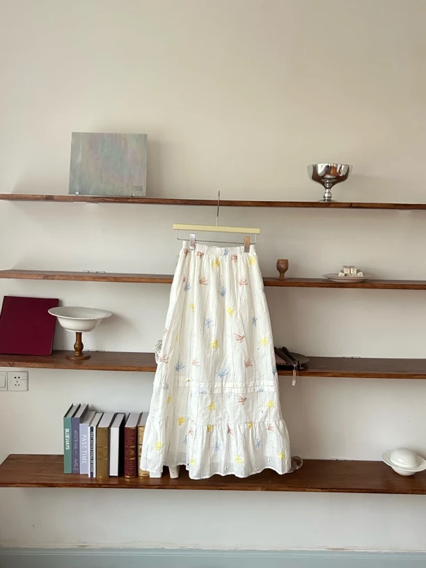 【出门好天气~】26959 甜美减龄设计感碎花小众宽松百搭显瘦半身裙