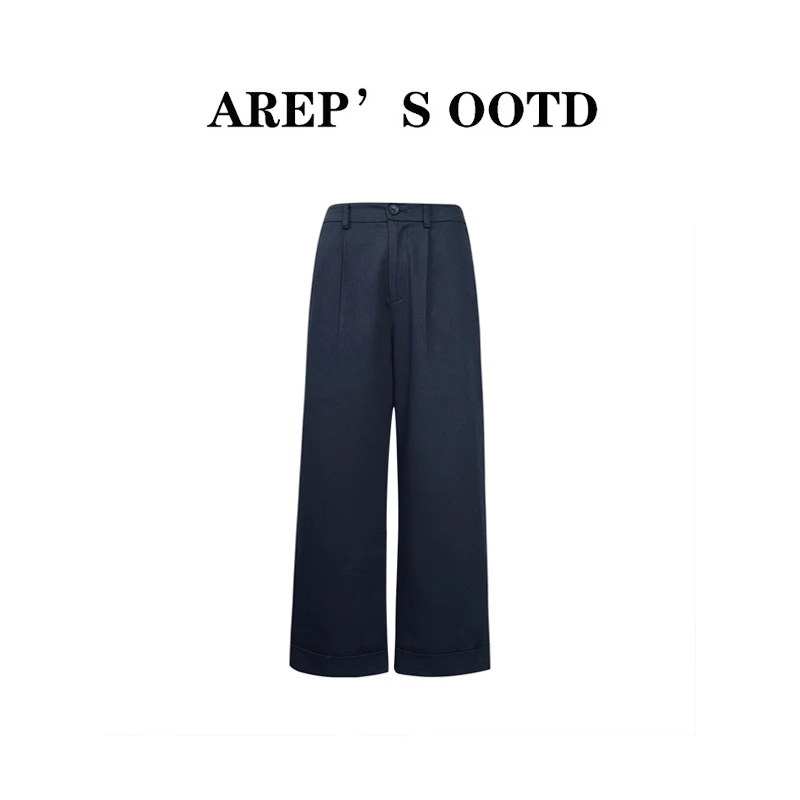 【凉感裤】AREP 2025新款高腰女士设计师天丝休闲裤MYAZXKC06158