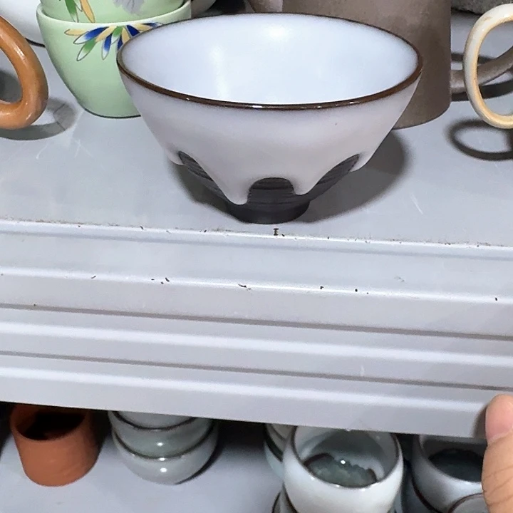 主人杯一个，瓷。。品茗瓷
