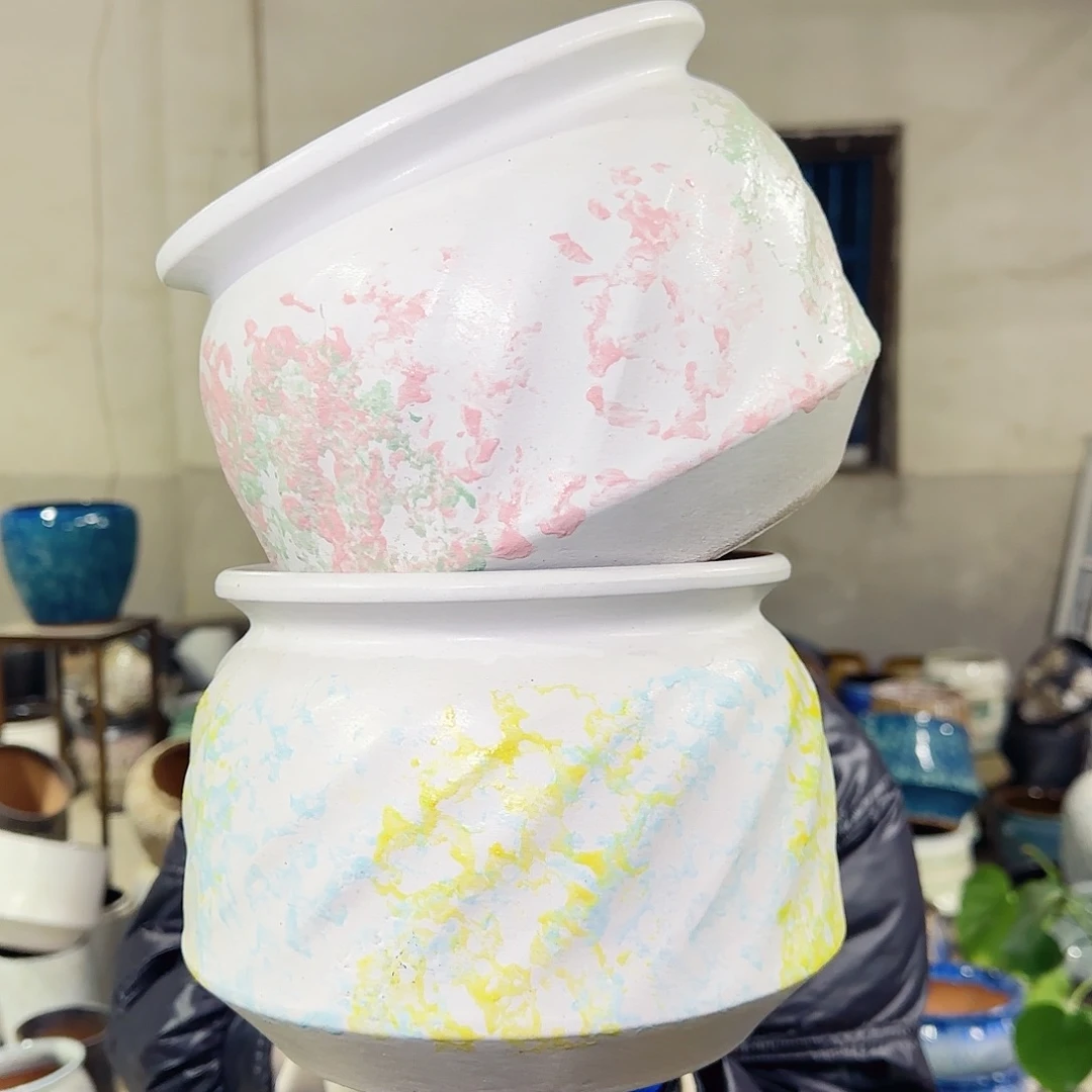 紫砂花盆高16口20