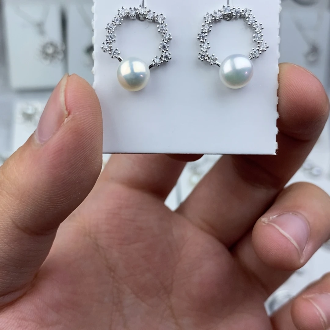 淡水珍珠未镶嵌耳饰