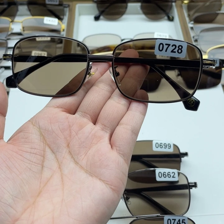 茶水晶全框眼镜 0728