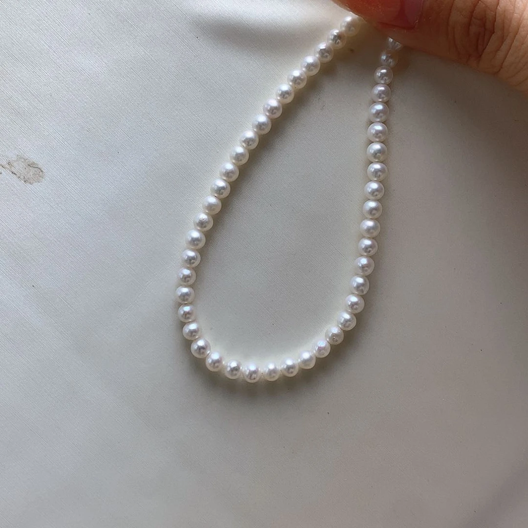 银S925镶嵌手链淡水珍珠