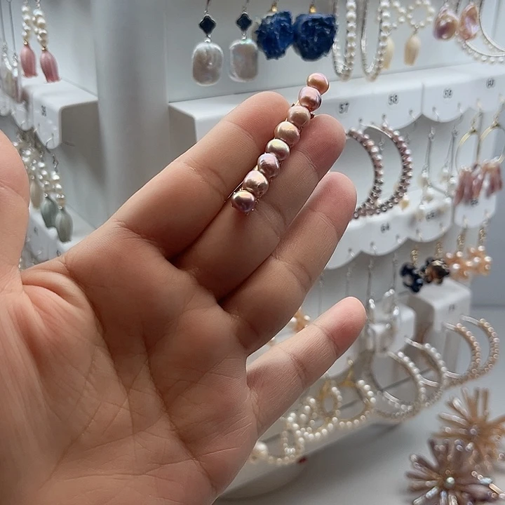 淡水珍珠未镶嵌发卡