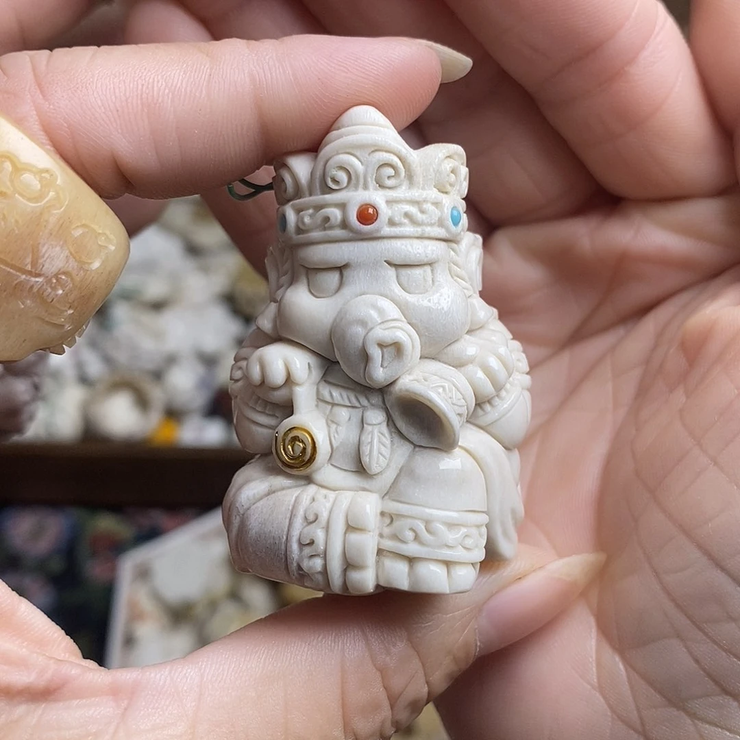 鹿骨把件24号食梦貘不退换