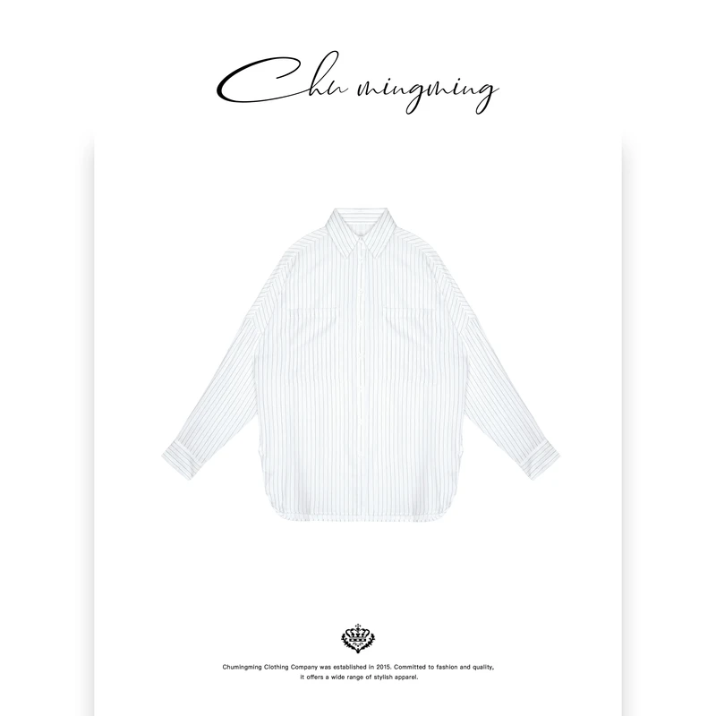 【CHU/2025SSNEW】原创设计 《忧岛》条纹素色衬衣CD2511