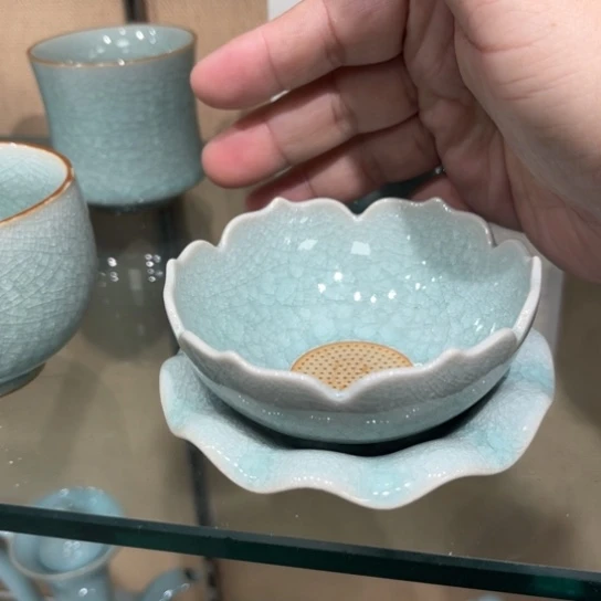 瓷片陶瓷茶具汝瓷茶具