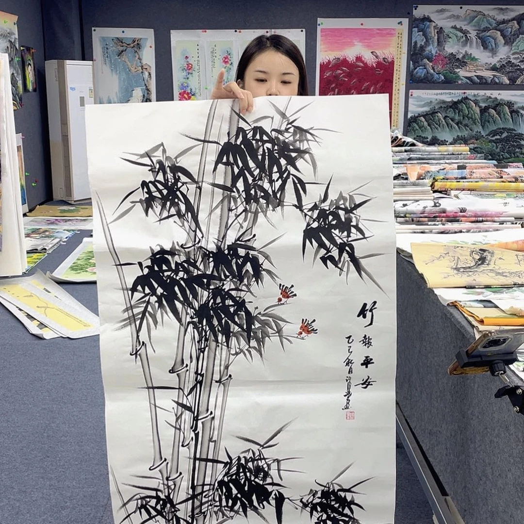 国画作品小姐姐放漏…