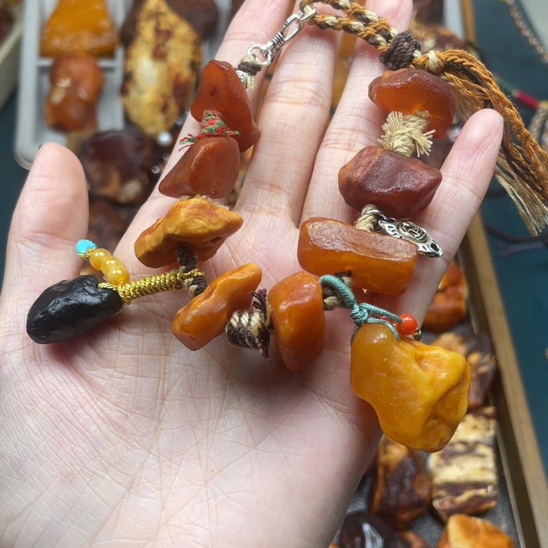 琥珀未镶嵌珠宝奇石