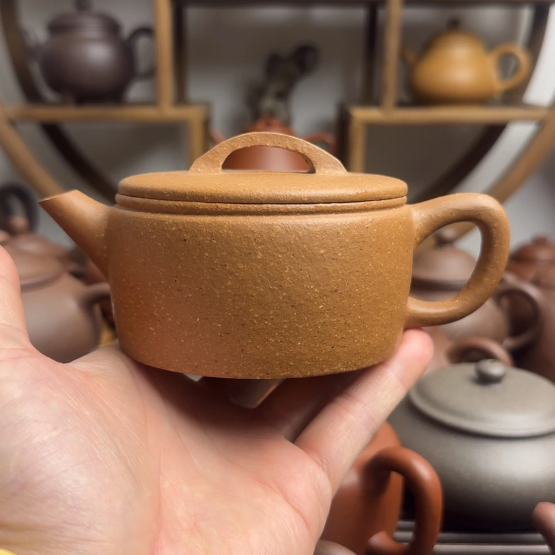 紫砂茶壶汉瓦200cc台西梨皮老段