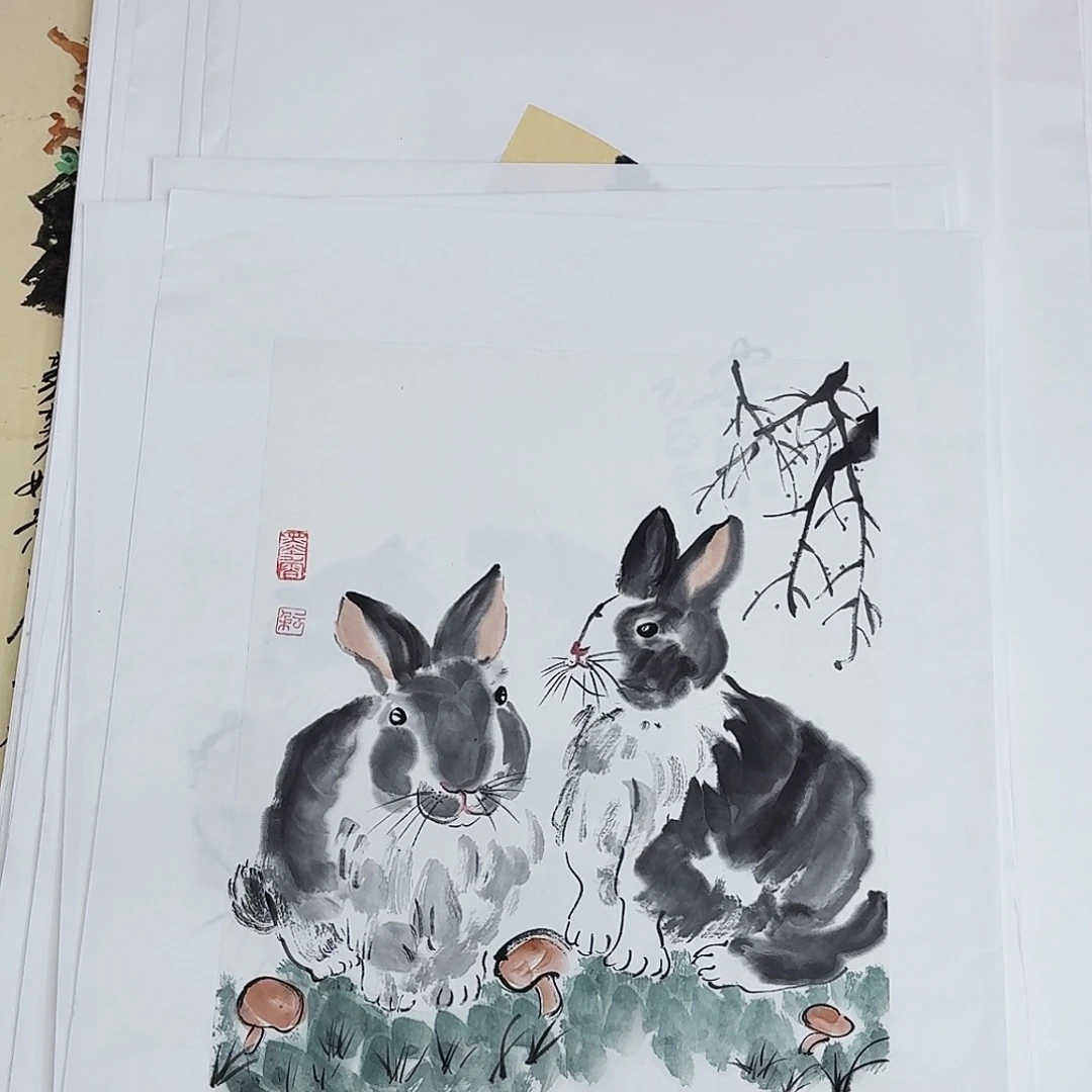 国画写意花鸟一张