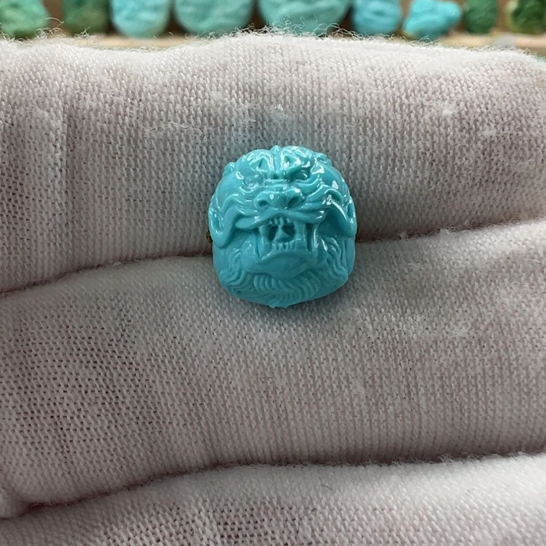 未镶嵌绿松石龙珠 10.9mm
