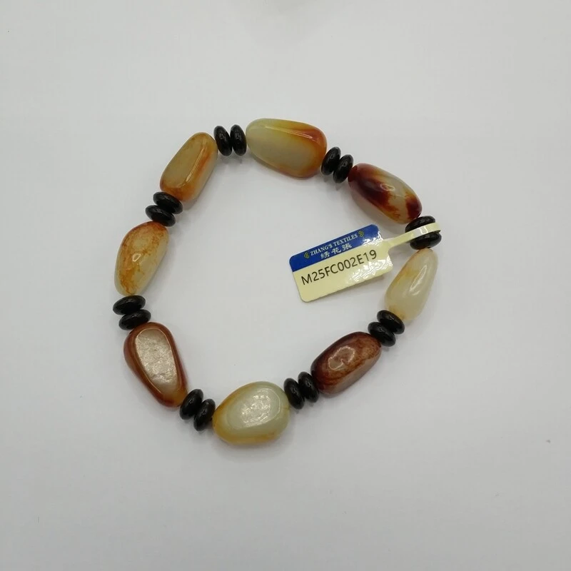 和田玉原石手串-M25FC002E19