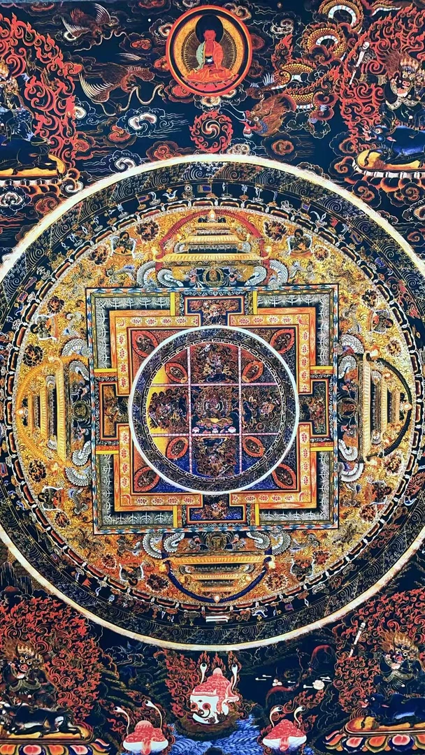 直播精选唐卡大威德坛城 编号0082